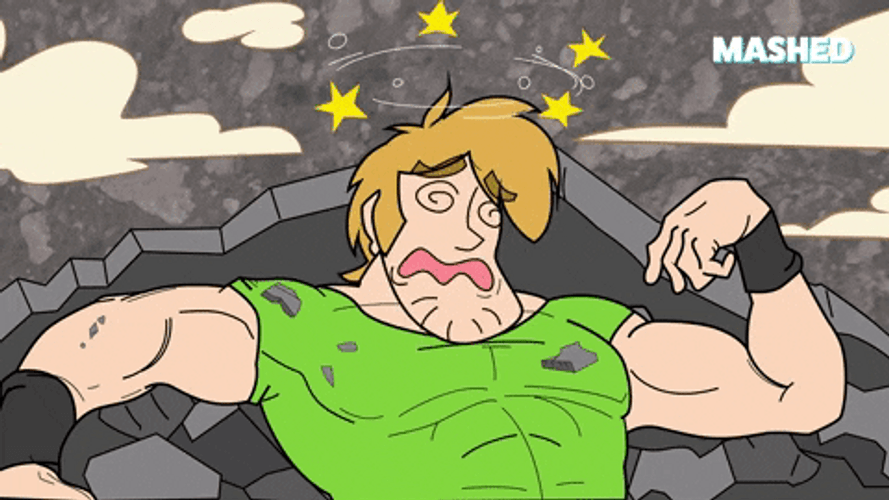 Passing Out Shaggy Rogers Knock Out  GIF