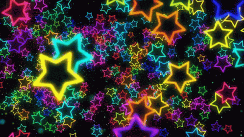 Passing Rainbow Star GIF