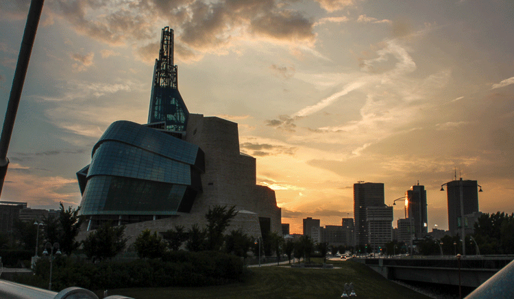 Passing Time Outside Museum GIF