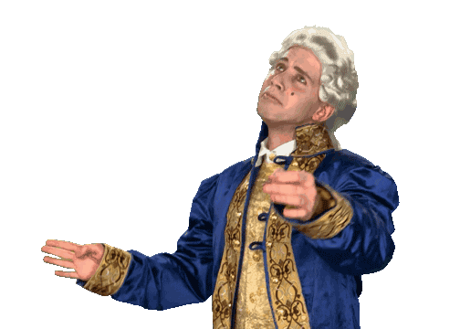 Passionate Musician Waves Hands GIF