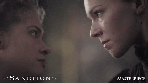 Passionate Stare Down Sanditon Series GIF