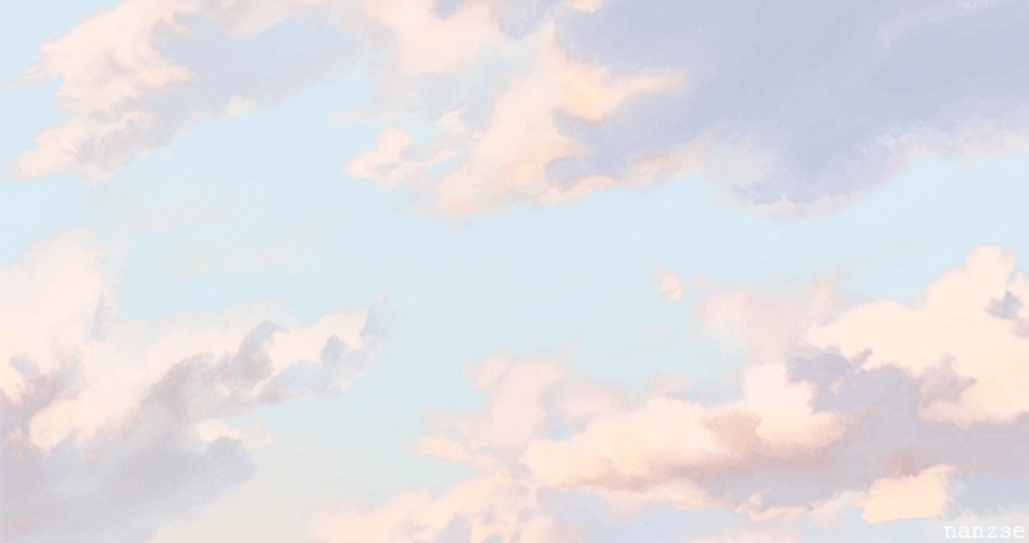 Pastel Aesthetic Clouds GIF 