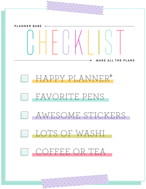 Pastel Colored Checklist Planning GIF