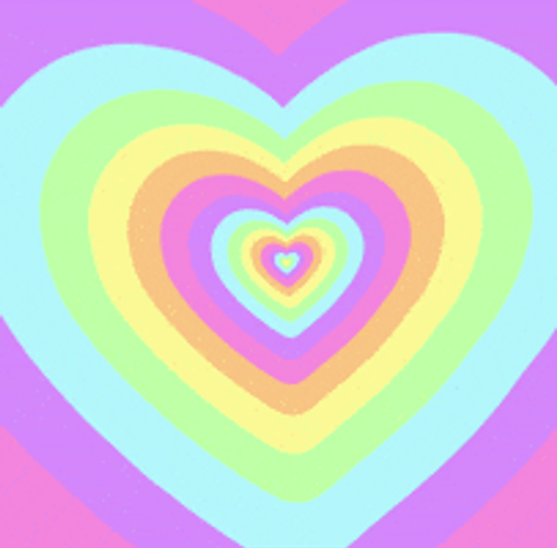Pastel Heart Tunnel Background GIF