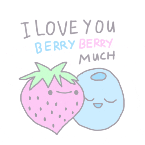 Pastel I Love You Berry GIF