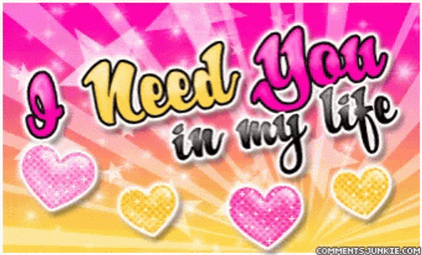 Pastel I Need You In My Life GIF