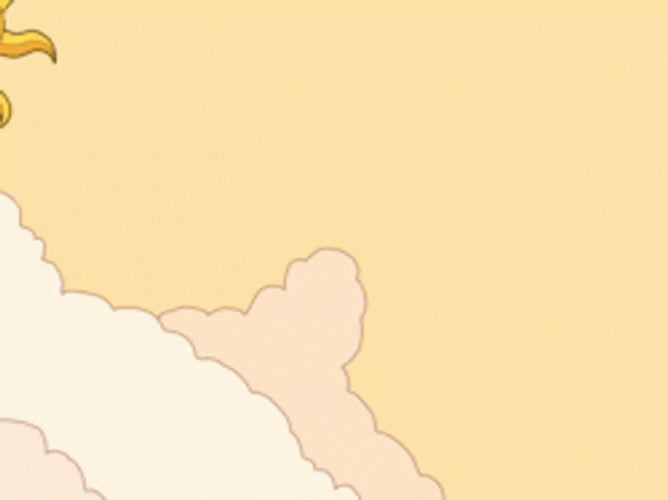 Pastel Orange Aesthetic Swaying Sun GIF