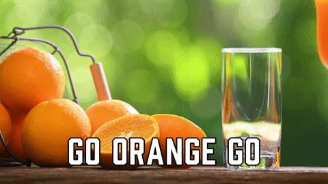 Pastel Orange Juice Poured Aesthetic GIF