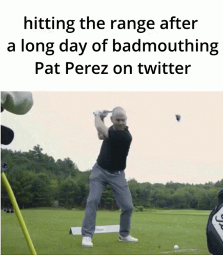Pat Perez Hitting Range After Badmouthing Twitter GIF