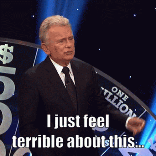 Pat Sajak Too Bad GIF