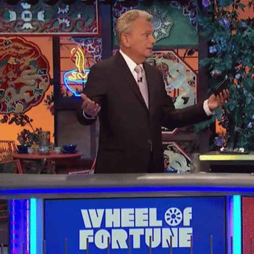 Pat Sajak Wheel Of Fortune GIF