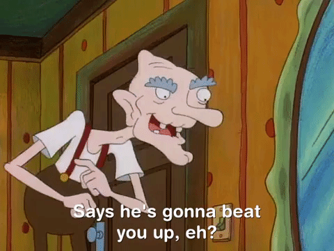 Pataki Says He's Gonna Beat You Up GIF