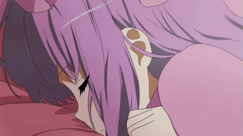 Patchouli Knowledge Anime Sleep GIF
