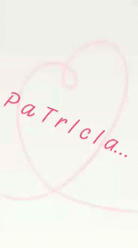Patricia Written on White Background