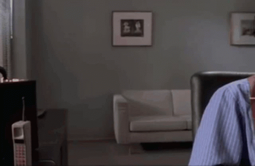 Patrick Bateman Listening GIF