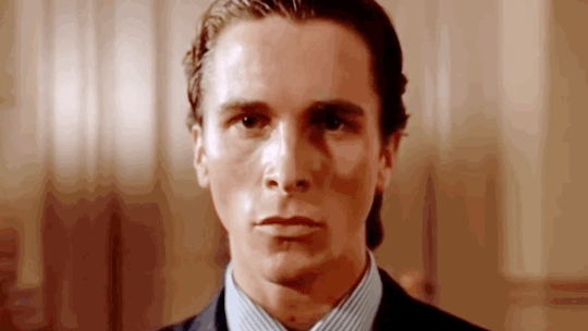 Patrick Bateman Look Scary GIF