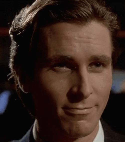 Patrick Bateman Oooh Reaction He Saw A Hot Girl GIF