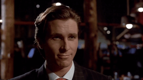 Patrick Bateman Sigma Face Meme GIF