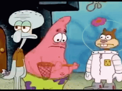 Patrick Boo Left Alone GIF