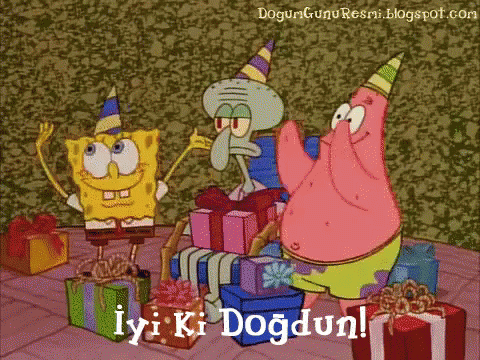 Patrick Boo Party GIF