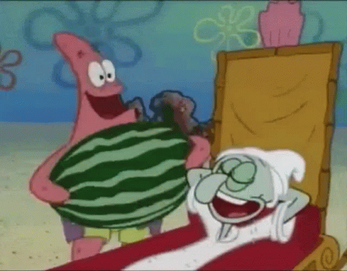 Patrick Boo Squidward GIF