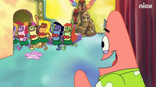 Patrick Boo Waving Hi GIF