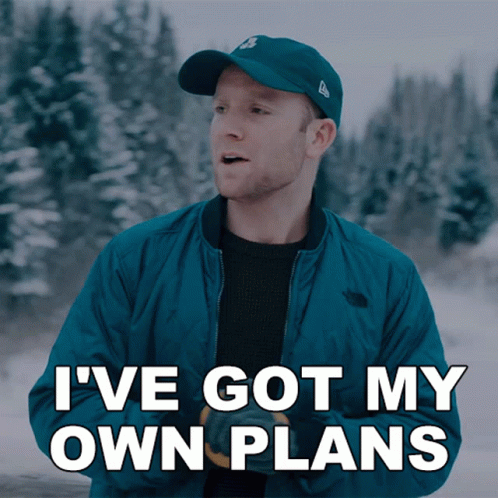 Patrick Carleton Got Own Plans GIF