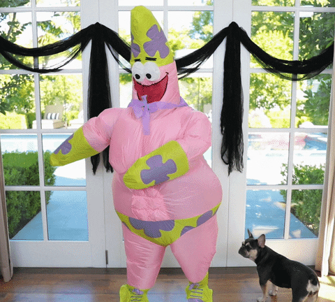 Patrick Cosplay Floss Dance GIF