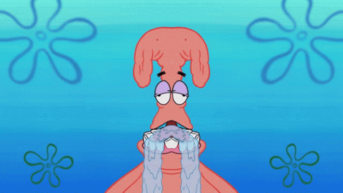 Patrick from Spongebob Crying