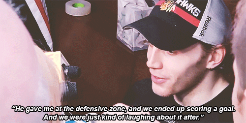 Patrick Kane Exclusive Interview GIF