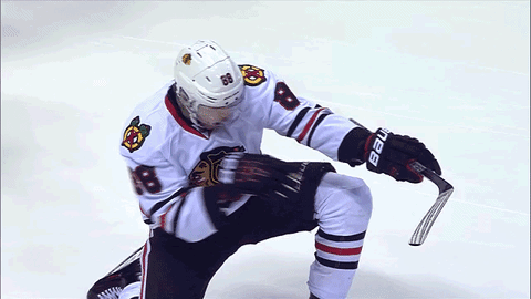 Patrick Kane Long Knee Slide Moment GIF