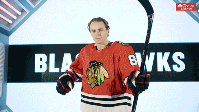 Patrick Kane One Arm Throw GIF