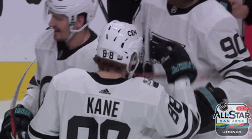Patrick Kane Team Celebrates GIF