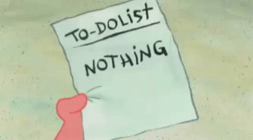 Patrick Long List Of Nothing GIF