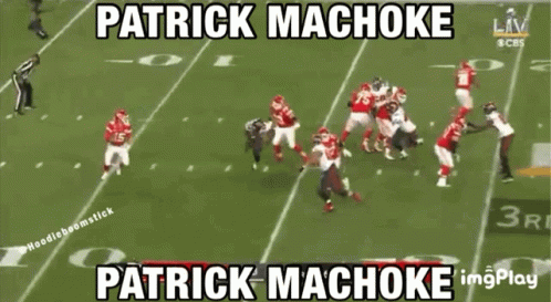 Patrick Machoke Is The Name Displayed On The Nfl Field GIF