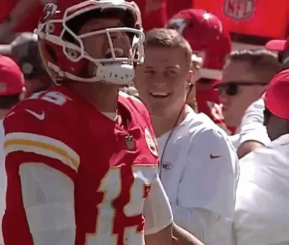 Patrick Mahomes Happy Screams GIF