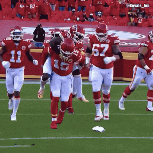 Patrick Mahomes Piggy Back Ride GIF