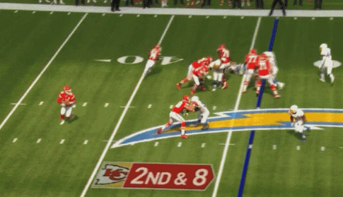 Patrick Mahomes Football Game Tripped Roll GIF