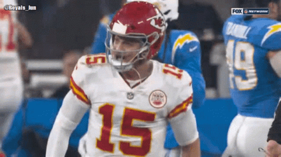 Patrick Mahomes Happy Chest Pumps GIF