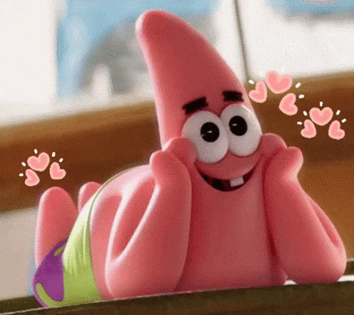 Patrick Meme Feeling Giddy GIF
