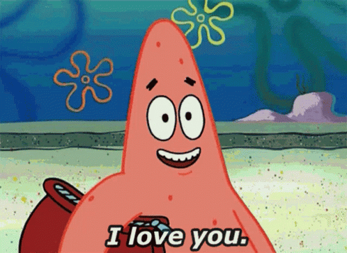 Patrick Meme I Love You GIF