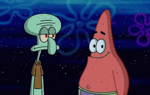 Patrick Meme With Squidward GIF