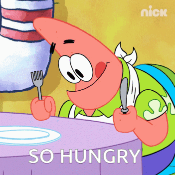 Patrick So Hungry Tongue Out GIF