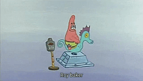 Patrick Star And Spongebob Squarepants Are Riding A Seahorse In A Cartoon . GIF