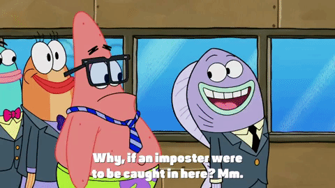 Patrick Star As Imposter Spongebob Squarepants GIF