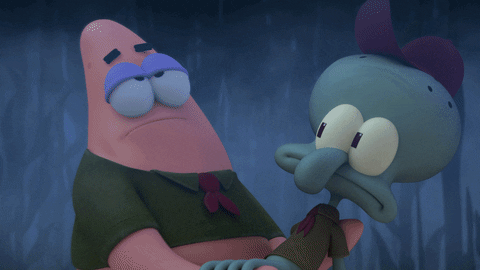 Patrick Star Carrying Squidward Tentacles GIF