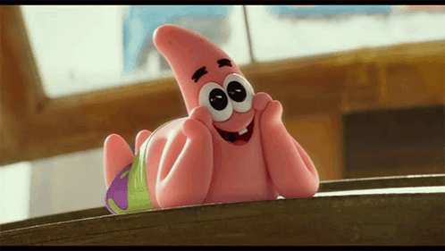 Patrick Star Dancing in Water