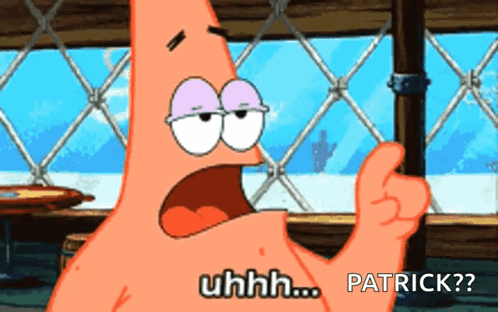 Patrick Star From Spongebob Gives A Thumbs Up And Says Uhh Patrick GIF