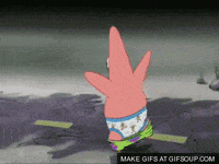 Patrick Star From Spongebob Is Wearing Underwear GIF