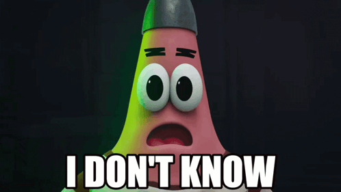 Patrick Star From Spongebob Squarepants Says I Don T Know GIF